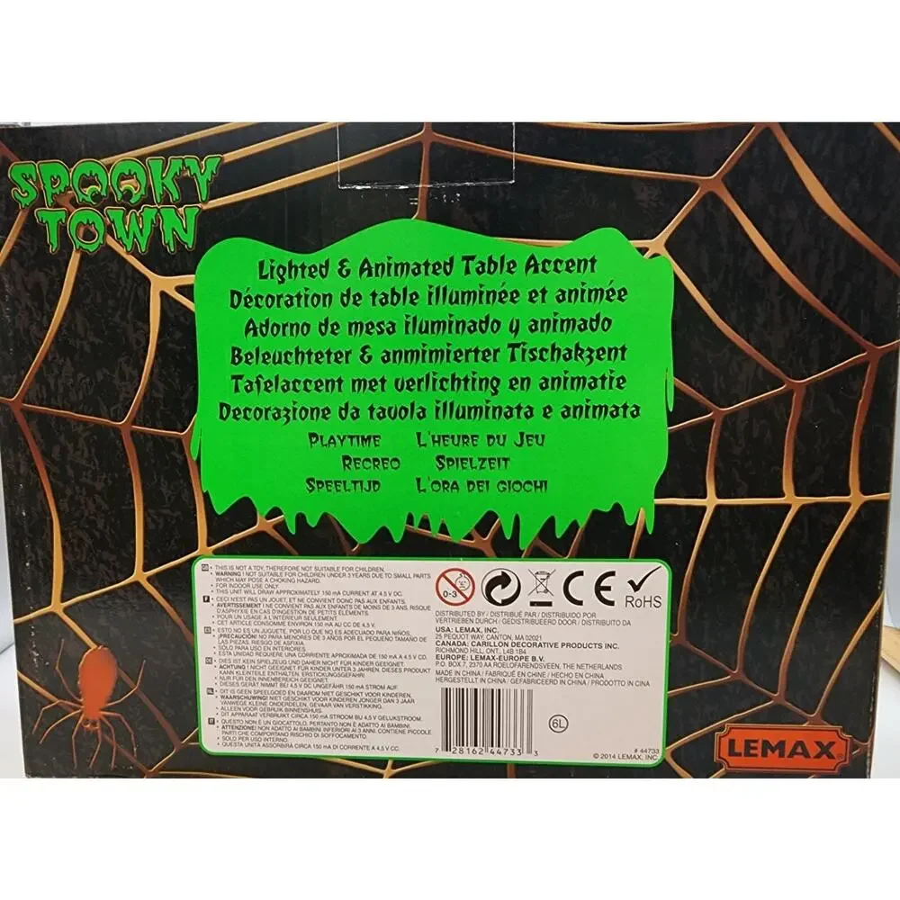 Rare Lemax Spooky Town 2014 Playtime Night Care Play Area #44733 NIB